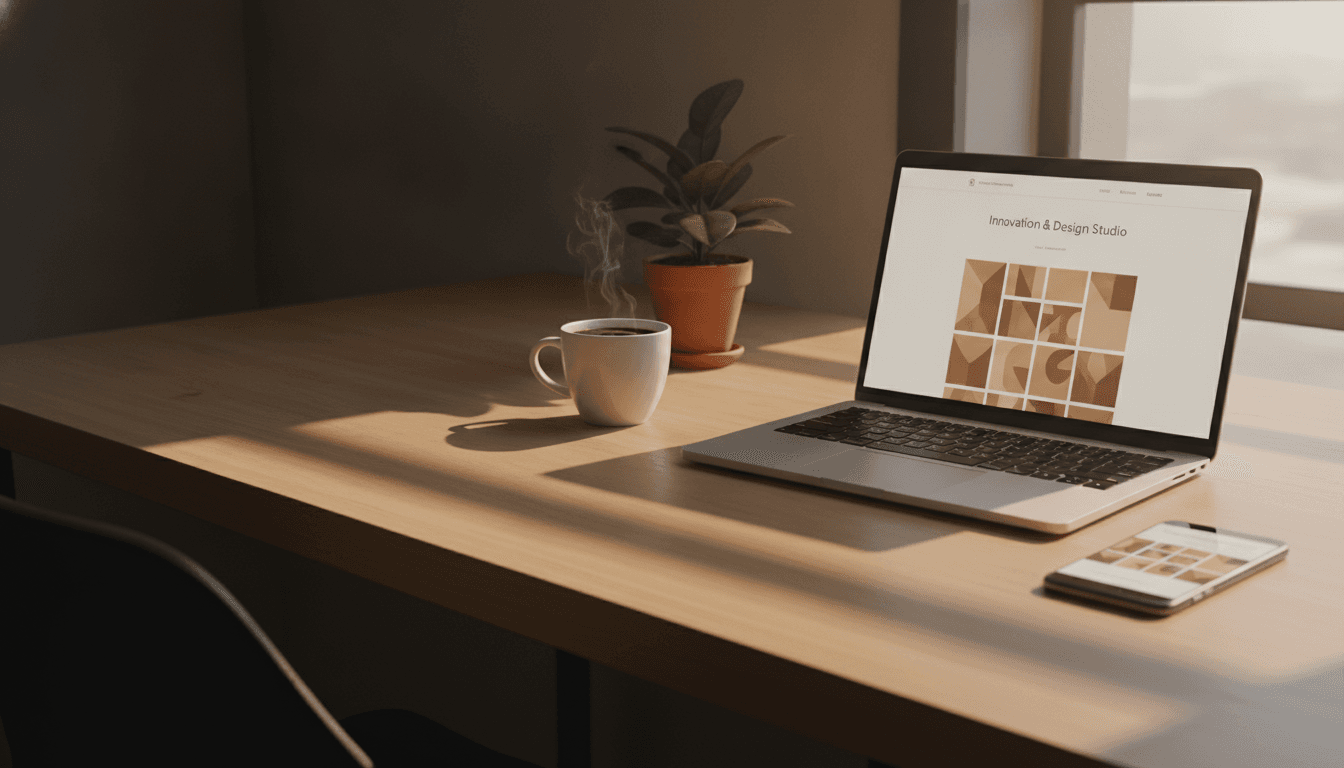 A fast, modern small-business website on a laptop and phone