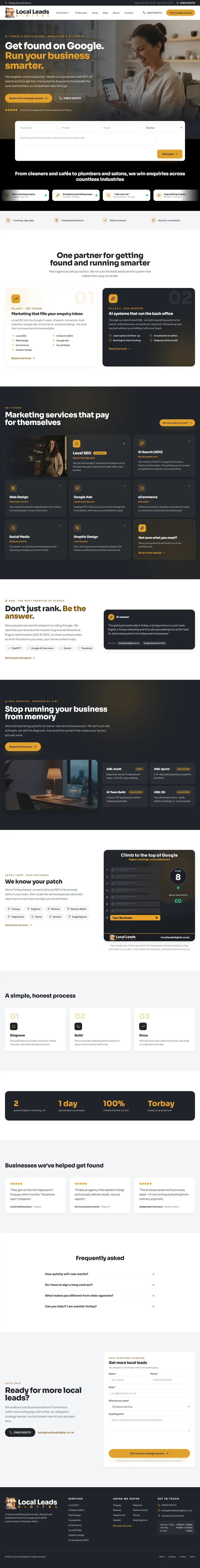 The Local Leads Digital website